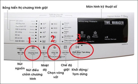 Chức năng chế độ vắt của máy giặt Electrolux và cách sử dụng