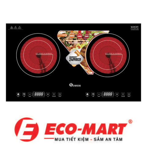 Đánh giá chi tiết bếp hồng ngoại đôi Sowun SW1219