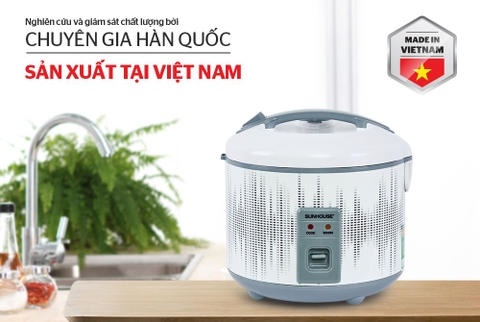 Đánh giá chi tiết nồi cơm điện Sunhouse SHD8601 dung tích 1.8 lít
