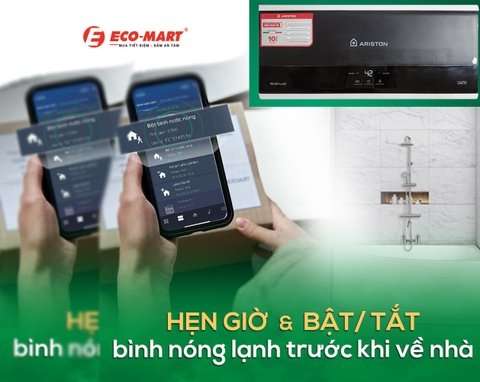 Cách kết nối wifi cho bình nóng lạnh Ariston Slim3 Top Wifi