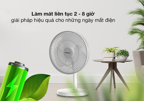 Đánh giá chi tiết quạt tích điện Sunhouse SHD7115