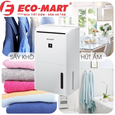 Review máy hút ẩm Sharp DW-D12A-W