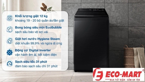 Hướng Dẫn Sử Dụng Các Chương Trình Giặt Của Máy Giặt Samsung WA12CG5886BVSV