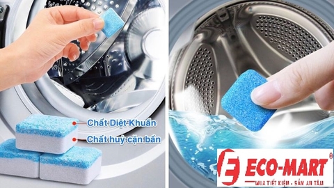 Lợi ích của việc sử dụng viên tẩy máy giặt ?