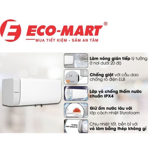 5 Lý do nên mua bình nóng lạnh gián tiếp Panasonic DH-30HBMVW