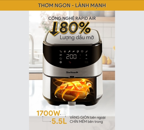 Lợi ích sức khỏe của việc sử dụng nồi chiên không dầu trong chế độ ăn uống hàng ngày