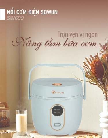 Đánh giá chi tiết nồi cơm điện Sowun SW699 dung tích 0.8 lít