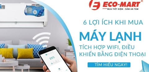 6 tiện ích của điều hòa tích hợp wifi, điều khiển qua app trên điện thoại
