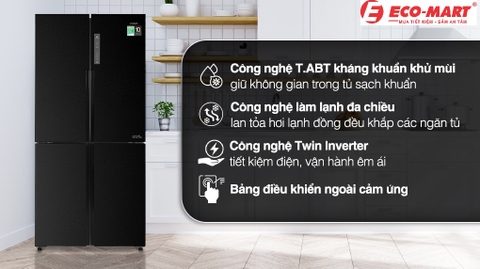 Những điểm đáng chú ý trên mẫu tủ lạnh Aqua AQR-M525XA(FB) mới?
