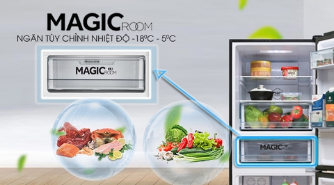 Ngăn đặc biệt: Magic room -18 đến 5 độ C trên tủ lạnh Aqua