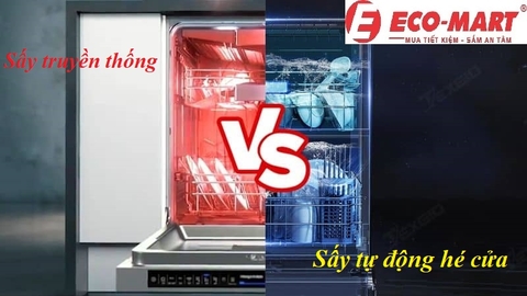 So Sánh Hiệu Quả Sấy Của Tính Năng Tự Động Hé Cửa Với Công Nghệ Sấy Truyền Thống