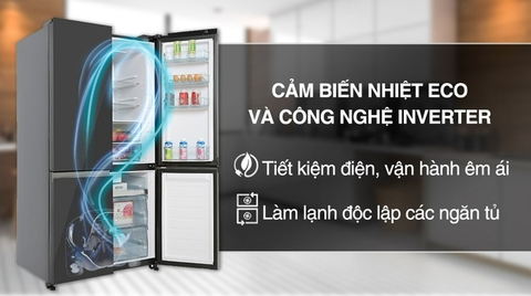 Cảm biến nhiệt Eco Inverter trên tủ lạnh Hitachi giúp tiết kiệm điện tối đa
