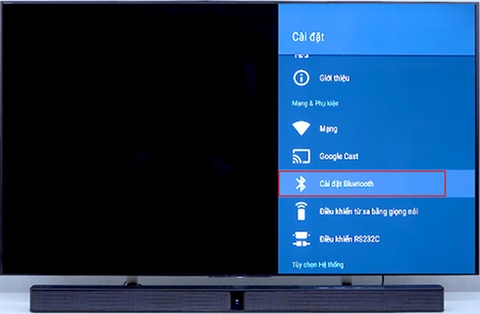 Cách kết nối tivi Sharp với loa bluetooth
