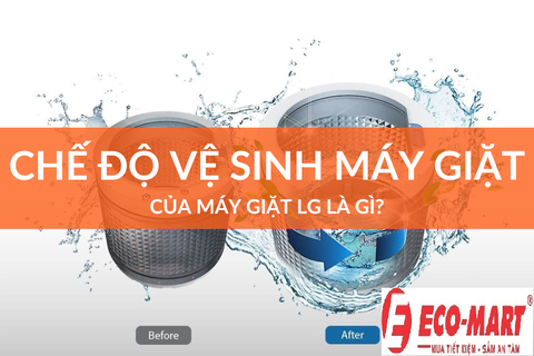 Chế độ vệ sinh máy giặt LG cửa ngang