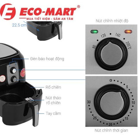 Cách sử dụng nồi chiên không dầu Magic Eco đúng cách