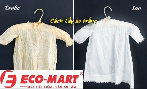 6 cách tẩy các vết ố vàng trên quần áo trắng đơn giản tại nhà