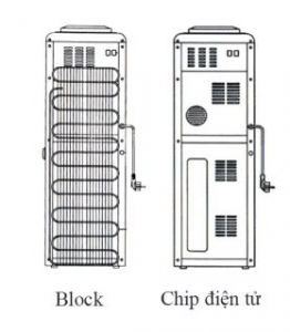Phân biệt cây nước làm lạnh bằng Chip và bằng Block