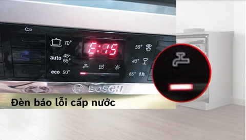 Các loại đèn báo trên máy rửa bát Bosch