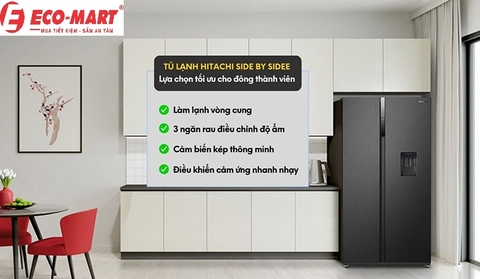 Hitachi HRSN9552DWDXVN tủ lạnh Siêu To 525L- Giá Bình Dân