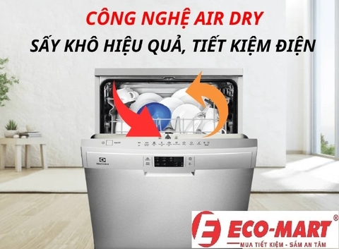 Công nghệ sấy AirDry trên máy rửa bát Electrolux ESA47200SX hoạt động như thế nào?