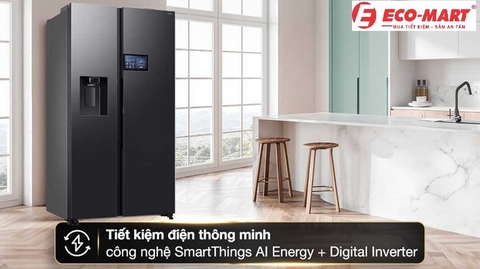 Mở cửa chỉ với 1 chạm - Tủ lạnh Samsung 615 lít RS90F65D2FSV cực Sịn 2025
