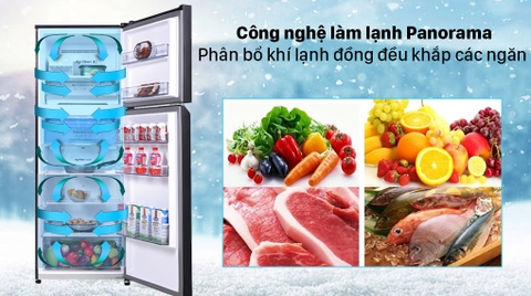 Làm lạnh vòng cung Panorama trên tủ lạnh panasonic là gì? Công dụng