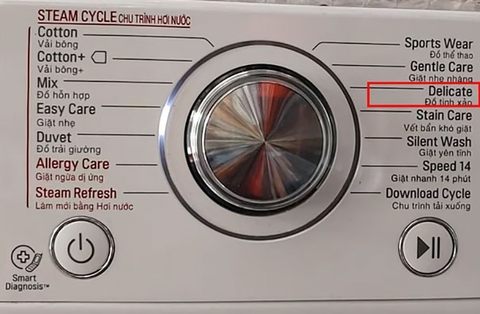 Chế độ Delicate trong máy giặt là gì? Cách sử dụng như thế nào?