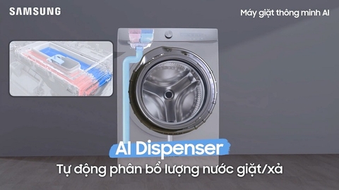 CÔNG NGHỆ AI DISPENSER TRÊN MÁY GIẶT CỬA NGANG SAMSUNG LÀ GÌ?