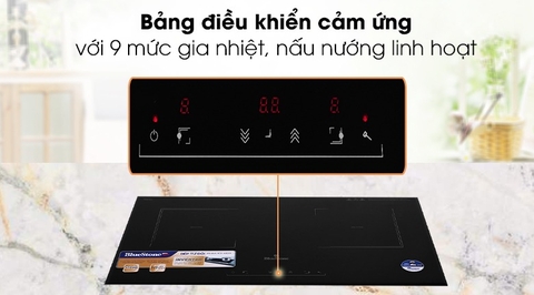 Công nghệ tiện ích và tính năng an toàn trên bếp từ đôi Bluestone ICB-6833