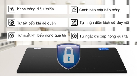 Những tính năng an toàn trên bếp từ đôi Kocher DI-633