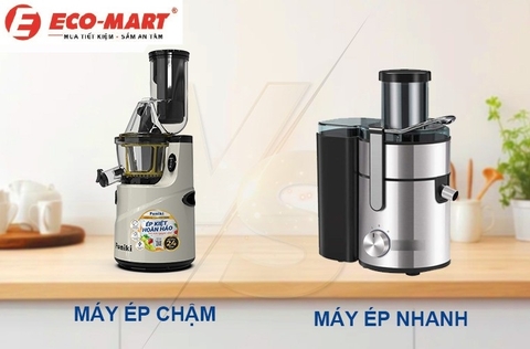 Nên mua máy ép chậm hay máy ép nhanh?