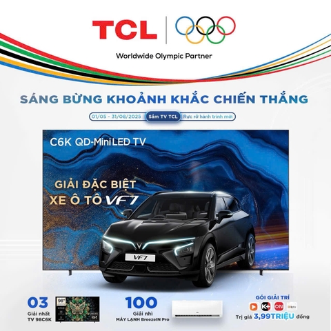 MUA TV TCL TẠI ECO-MART – CƠ HỘI RINH XE VINFAST VF7
