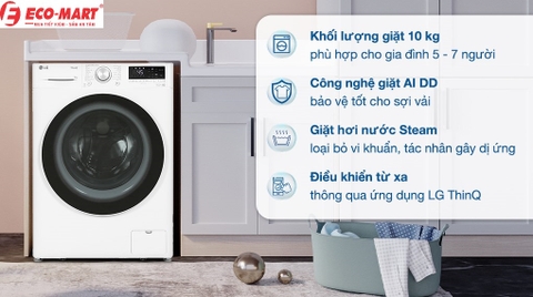 2 công nghệ giặt tiên tiến của máy giặt LG FV1410S4W1