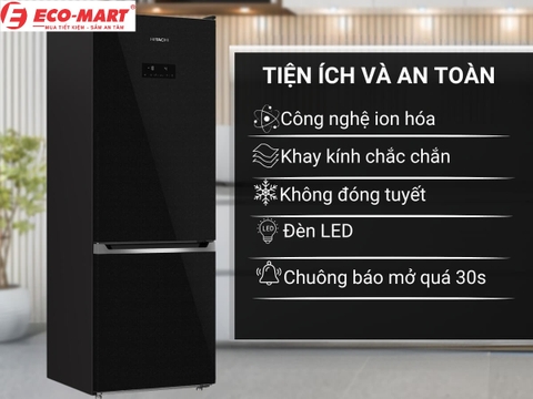 Vì sao bạn nên mua tủ lạnh Hitachi Inverter 323 lít HRBN6340DUVN?