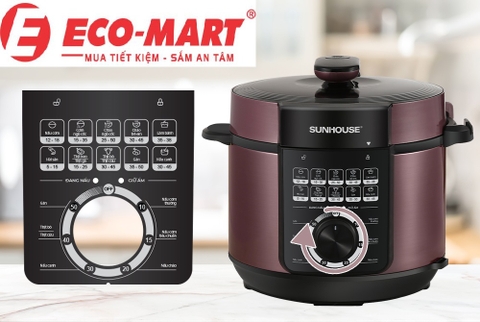 Sử dụng nồi áp suất điện Sunhouse SHD1657, mới 2023