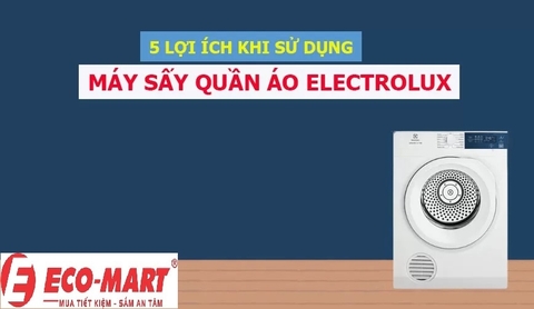 5 lợi ích khi sử dụng máy sấy quần áo Electrolux