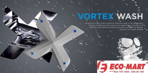 Tìm hiểu Công nghệ Vortex vòi phun siêu sạch trên máy rửa bát Kocher KDEU-8835BL
