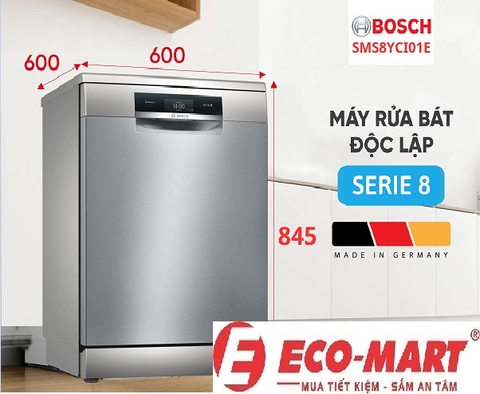 Phân tích khả năng rửa sạch bát đĩa với máy rửa bát Bosch SMS8YCI01E