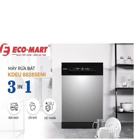 Các Chế Độ Rửa của Máy Rửa Bát Kocher KDEU8828(SM) và Ứng Dụng Thực Tế