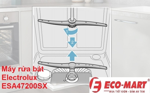 Hệ thống lọc và vòi phun nước trong Electrolux ESA47200SX: Hoạt động ra sao và có bền không?