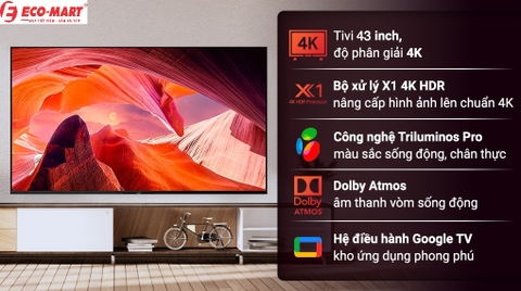 6 điểm nhấn điều đáng chú ý trên mẫu KD-43X80L