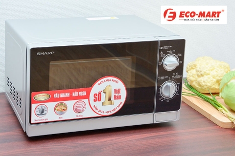 Review lò vi sóng Sharp 20 lít R-203VN giá chỉ 1tr hơn