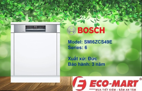 5 Lý Do Nên Chọn Máy Rửa Bát Bosch SMI6ZCS49E Cho Gia Đình 4–6 Người