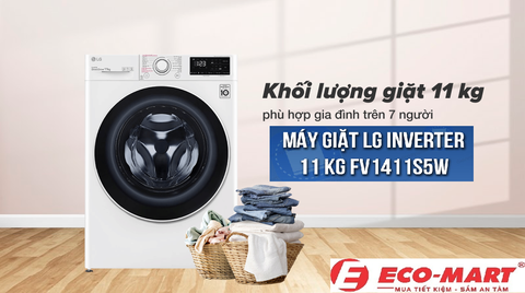 Ưu điểm và nhược điểm của máy giặt LG FV1411S5W