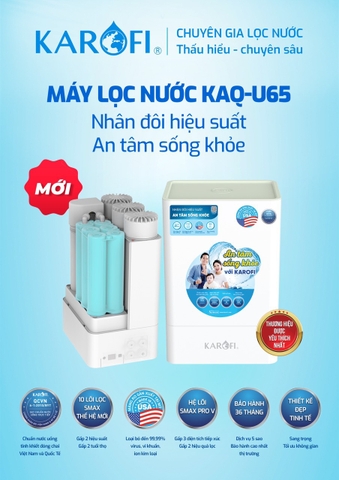 Đánh giá chi tiết máy lọc nước Karofi KAQ-U65 10 lõi nhỏ gọn