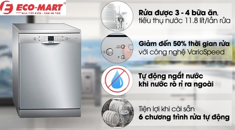 Những điều tuyệt vời trên máy rửa bát SMS63L08EA