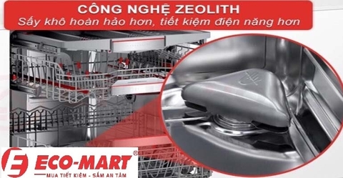 Công nghệ sấy Zeolith trên máy rửa bát Bosch SMS8YCI03E, Cách hoạt động và Hiệu quả ?