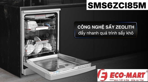 Công nghệ Zeolith trên Bosch SMS6ZCI85M – Giải pháp sấy khô hiệu quả vượt trội !