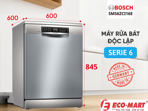 Đánh giá độ ồn của máy rửa bát Bosch SMS6ZCI16E và so sánh với các dòng máy khác
