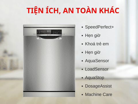Đánh giá chi tiết máy rửa bát Bosch SMS6ZCI16E
